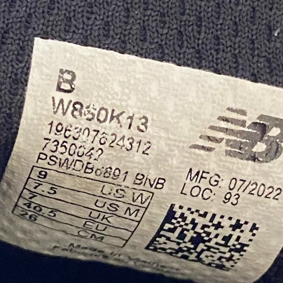 New Balance womens fresh foam 860 Black Running Shoes size 9 - Picture 14 of 16